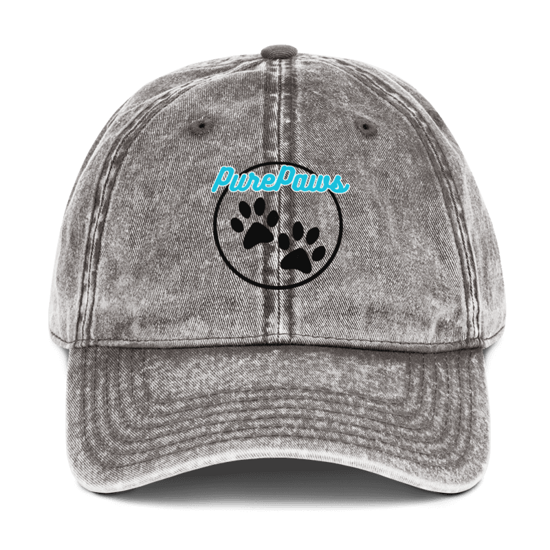 PurePaws Vintage Cotton Twill Cap (DTF Printed)